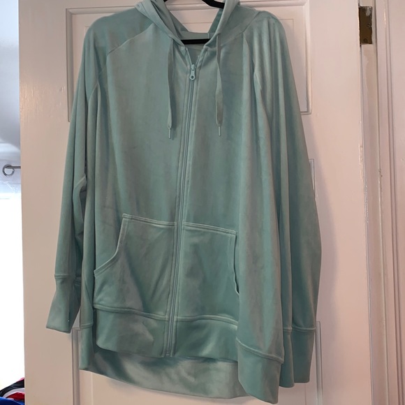 aerie Tops - XXL Aerie offline velour oversized Zip up hoodie sweatshirt